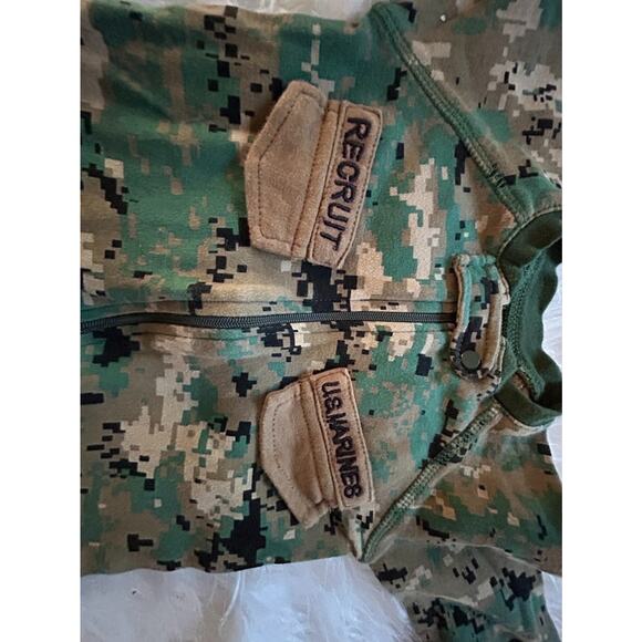USMC Marines Tiny Trooper Camouflage Bodysuit One Piece Size 0-3 Months Soldier - Picture 8 of 8